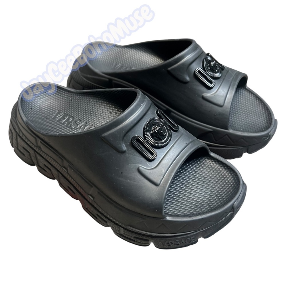 Versace Trigreca Medusa Sandal Sz. 10